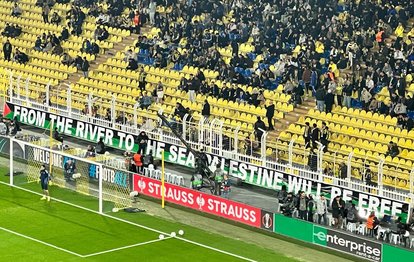 "Fenerbahçe Taraftarlarından UEFA Avrupa Ligi'nde Filistin'e Destek!"