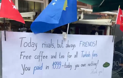 Kosovalı işletmeciden Türk taraftarlar için duygusal jest!